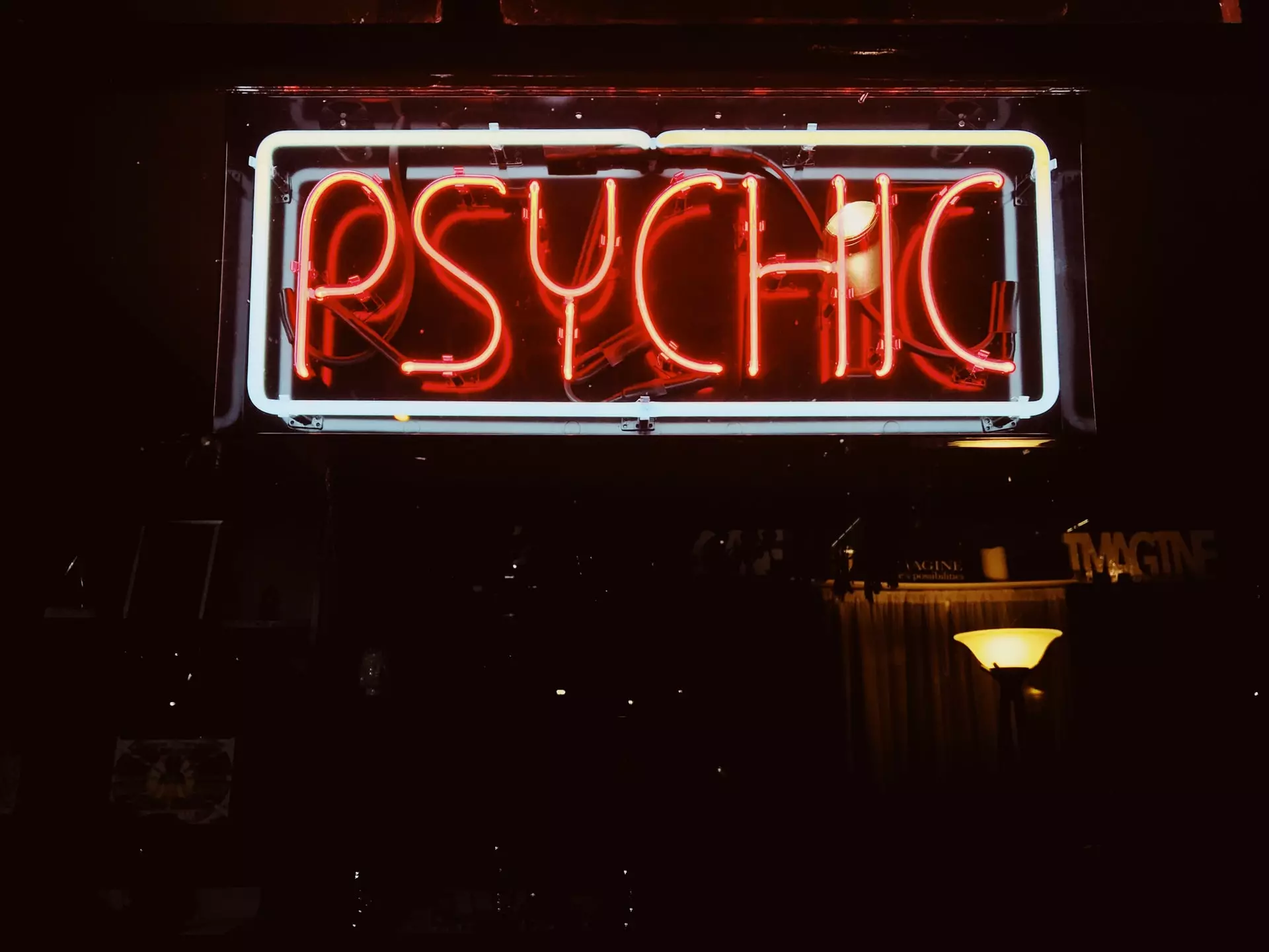 neon psychic sign